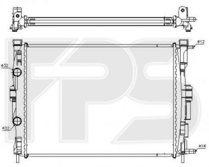 Радиатор охлаждения FPS fp 56 a401