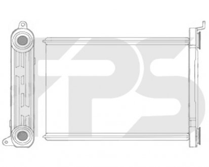 Купити Радіатор пічки Renault Megane, Fluence, Scenic, Grand Scenic, Trafic, Opel Vivaro FPS fp 56 n155 (фото1) підбір по VIN коду, ціна 1261 грн.