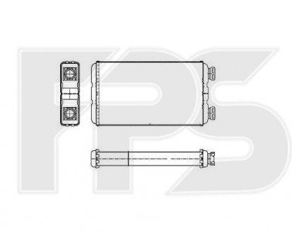 Радіатор пічки Opel Movano, Renault Master FPS fp 56 n162