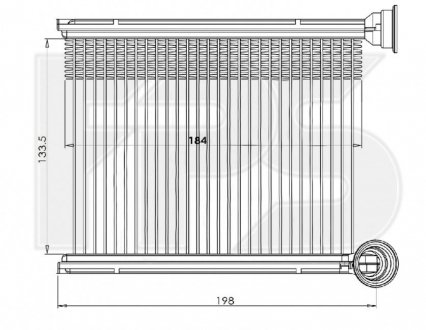 Радіатор пічки FPS fp 56 n249