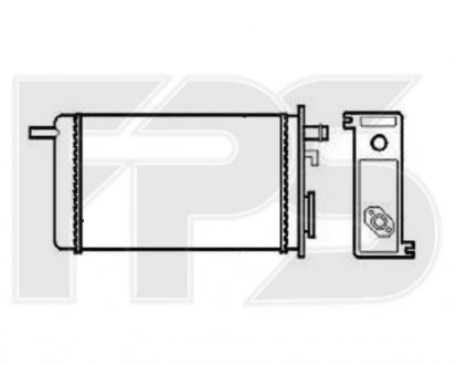 Радиатор печки Renault Trafic FPS fp 56 n49