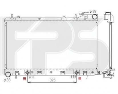 Радіатор охолодження Subaru Forester FPS fp 67 a1399