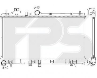 Радиатор охлаждения FPS fp 67 a1400