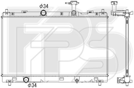 Радиатор охлаждения FPS fp 68 a346
