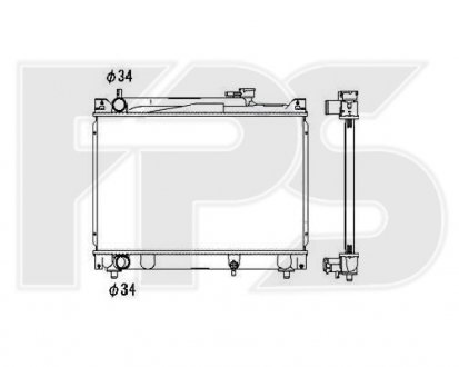 Радіатор охолодження Suzuki Vitara, Grand Vitara FPS fp 68 a516