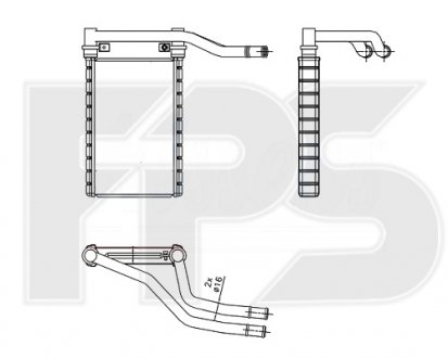 Радіатор пічки Suzuki Swift, SX4 FPS fp 68 n202