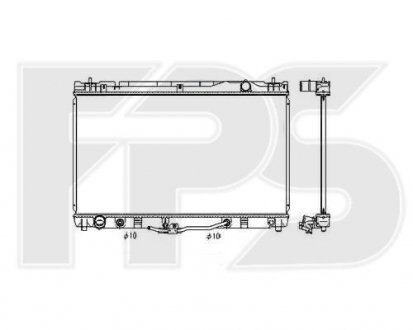 Радіатор охолодження Toyota Camry FPS fp 70 a1183