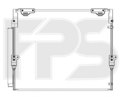 Конденсатор кондиціонера Lexus LX, Toyota Land Cruiser FPS fp 70 k254