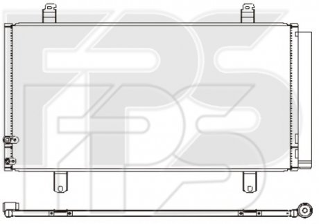 Конденсатор кондиціонера Toyota Camry FPS fp 70 k27