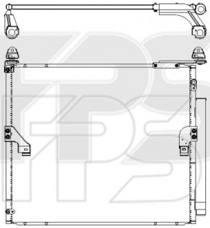 Конденсатор кондиціонера Toyota Land Cruiser FPS fp 70 k293