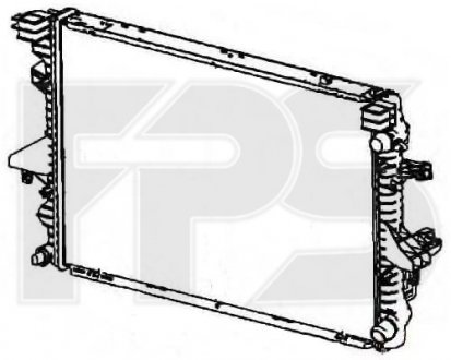 Купить Радиатор охлаждения Volkswagen Multivan, Transporter FPS fp 74 a1210 (фото1) подбор по VIN коду, цена 2192 грн.