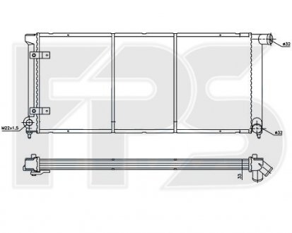 Радиатор охлаждения FPS fp 74 a419