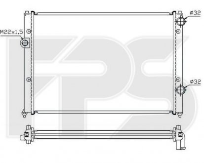 Радиатор охлаждения FPS fp 74 a446