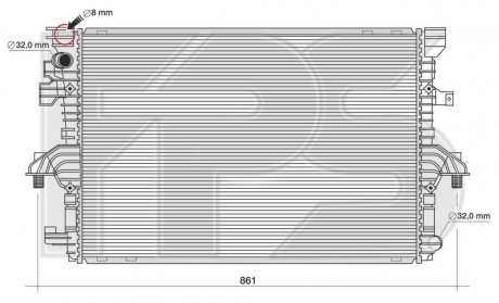 Радиатор охлаждения FPS fp 74 a785