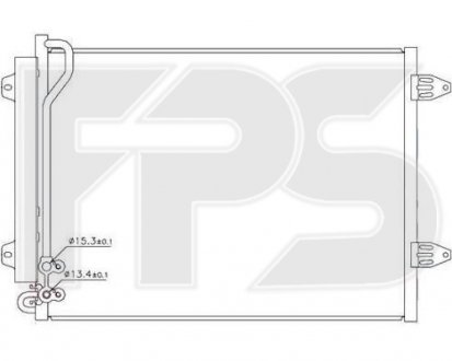 Конденсатор кондиціонера Volkswagen Passat, CC FPS fp 74 k465