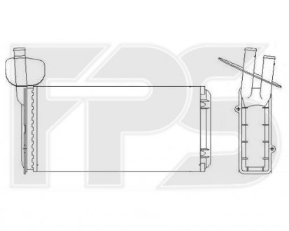 Радіатор пічки FPS fp 74 n173