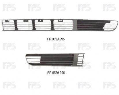 Купить Решетка пластиковая Volkswagen Passat FPS fp 9539 995 (фото1) подбор по VIN коду, цена 377 грн.