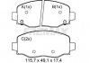 Купить Колодки тормозные задние FBP-0176 Jeep Cherokee, Compass FREMAX fbp0176 (фото1) подбор по VIN коду, цена 1470 грн.