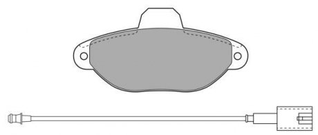 КОЛОДКИ ГАЛЬМІВНІ ПЕРЕДНІ FBP-0911-01 Fiat Panda FREMAX fbp091101