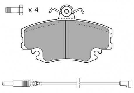 Купити КОЛОДКИ ГАЛЬМІВНІ ПЕРЕДНІ FBP-0920 Renault 19, 21, Espace, Clio, Twingo, Dacia Logan, Renault Megane, Logan, Sandero, Dacia Solenza FREMAX fbp0920 (фото1) підбір по VIN коду, ціна 1429 грн.