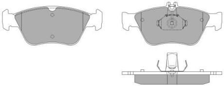 Купить Колодки тормозные Mercedes W202, W210, S202, S210, CLK-Class, S203 FREMAX fbp-1040 (фото1) подбор по VIN коду, цена 1012 грн.