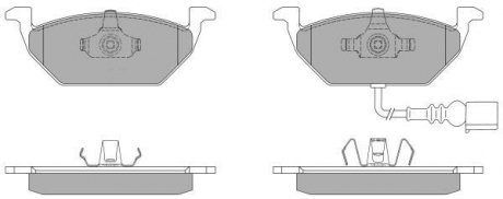 Купити КОЛОДКИ ГАЛЬМІВНІ ПЕРЕДНІ FBP-1070-01 Seat Ibiza, Leon, Volkswagen Caddy, Golf, Skoda Octavia, Audi A3, Volkswagen Jetta, Skoda Roomster, Yeti, Fabia, Volkswagen Bora FREMAX fbp107001 (фото1) підбір по VIN коду, ціна 933 грн.