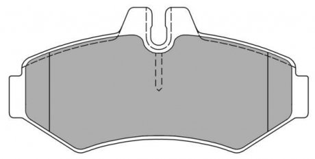 Купить Колодки тормозные Mercedes G-Class, W901, W902, W903, Volkswagen LT, Mercedes W904, W909 FREMAX fbp-1131 (фото1) подбор по VIN коду, цена 1575 грн.