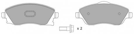 КОЛОДКИ ГАЛЬМІВНІ ПЕРЕДНІ FBP-1208 FREMAX fbp1208