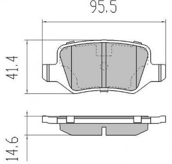 Колодки гальмівні задн FBP-1214 FREMAX fbp1214