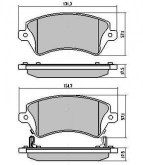 Купить Колодки тормозные передние FBP-1227 Toyota Corolla FREMAX fbp1227 (фото1) подбор по VIN коду, цена 1418 грн.