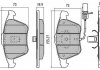 Купити КОЛОДКИ ГАЛЬМІВНІ ПЕРЕДНІ FBP-1302 Audi A6, Allroad, A4, Lancia Musa FREMAX fbp1302 (фото1) підбір по VIN коду, ціна 2117 грн.