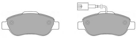 Колодки тормозные передние FBP-1355-01 FREMAX fbp135501