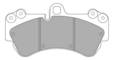 Купити КОЛОДКИ ГАЛЬМІВНІ ПЕРЕДНІ FBP-1356 Porsche Cayenne, Volkswagen Touareg FREMAX fbp1356 (фото1) підбір по VIN коду, ціна 3413 грн.