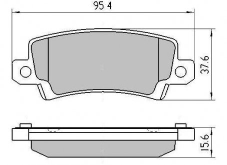 Колодки тормозные задние FBP-1364 FREMAX fbp1364