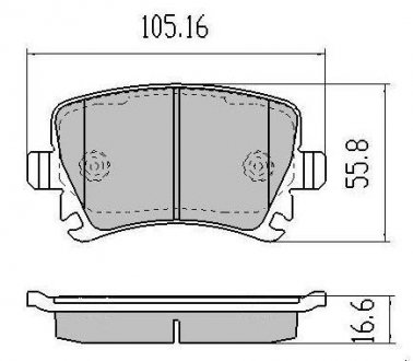 Купити Колодки гальмівні задн FBP-1371 Volkswagen Passat, Seat Leon, Volkswagen Caddy, Golf, Skoda Octavia, Superb, Volkswagen Jetta, Skoda Yeti, Audi TT, Volkswagen Tiguan, EOS FREMAX fbp1371 (фото1) підбір по VIN коду, ціна 1218 грн.