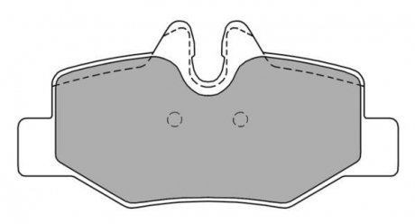 Колодки тормозные задние FBP-1383 FREMAX fbp1383