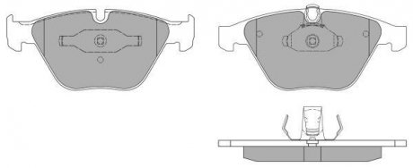 Купить Колодки тормозные передние FBP-1388 BMW E82, E65, E66, E60, E61, E63, E64, E92, E91, E90, E93, F01, F04 FREMAX fbp1388 (фото1) подбор по VIN коду, цена 1890 грн.