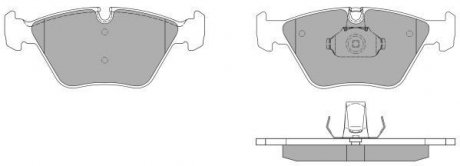 Купить Колодки тормозные передние FBP-1397 BMW E39, X3, E46 FREMAX fbp1397 (фото1) подбор по VIN коду, цена 1785 грн.