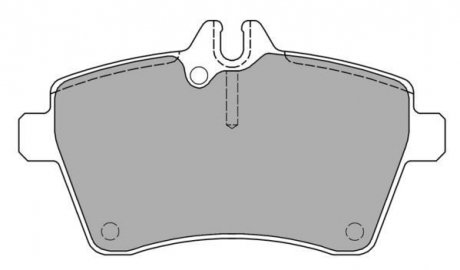 Купить Колодки тормозные передние FBP-1400 Mercedes W169, W245 FREMAX fbp1400 (фото1) подбор по VIN коду, цена 1588 грн.