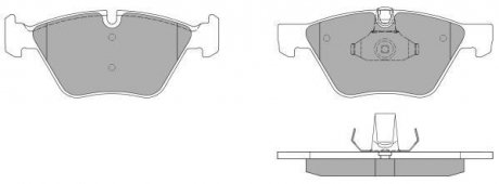 Купити КОЛОДКИ ГАЛЬМІВНІ ПЕРЕДНІ FBP-1437 BMW E91, X1, E90, E93, E60, E61, E92 FREMAX fbp1437 (фото1) підбір по VIN коду, ціна 1747 грн.