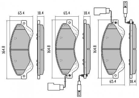 Купить Колодки тормозные передние FBP-1449 Ford Transit FREMAX fbp1449 (фото1) подбор по VIN коду, цена 1943 грн.