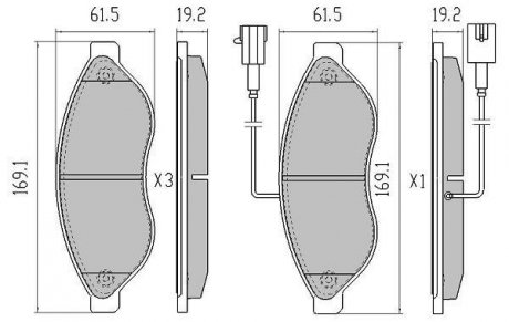 Колодки тормозные Fiat Ducato, Peugeot Boxer, Citroen Jumper FREMAX fbp-1476