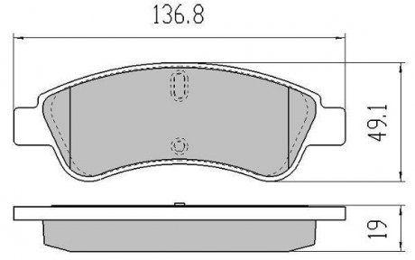 Купити КОЛОДКИ ГАЛЬМІВНІ Fiat Ducato, Peugeot Boxer, Expert, Citroen Jumper FREMAX fbp-1479 (фото1) підбір по VIN коду, ціна 1365 грн.