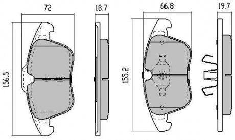 Купить Колодки тормозные передние FBP-1496 Land Rover Freelander, Ford Mondeo, Galaxy, S-Max, Volvo V60, V70, S80, XC70, S60, Land Rover Range Rover, Discovery FREMAX fbp1496 (фото1) подбор по VIN коду, цена 1943 грн.