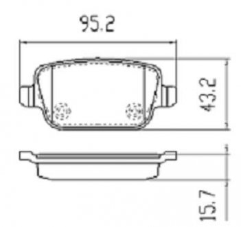 Колодки гальмівні задн FBP-1499 FREMAX fbp1499