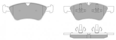 Купить Колодки тормозные передние FBP-1522 Mercedes W251, GL-Class, W211, S211, M-Class, G-Class FREMAX fbp1522 (фото1) подбор по VIN коду, цена 2100 грн.