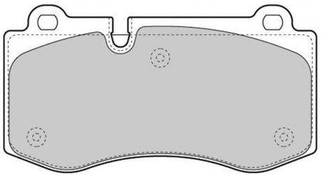 Купити КОЛОДКИ ГАЛЬМІВНІ ПЕРЕДНІ FBP-1569 Mercedes W221, W211, CLS-Class, C216, S211 FREMAX fbp1569 (фото1) підбір по VIN коду, ціна 1785 грн.