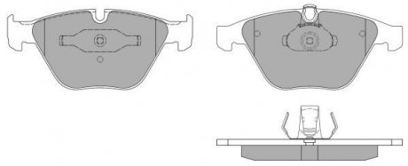 Купить Колодки тормозные передние FBP-1574 BMW E93, E90, E91, E92, X1 FREMAX fbp1574 (фото1) подбор по VIN коду, цена 1943 грн.