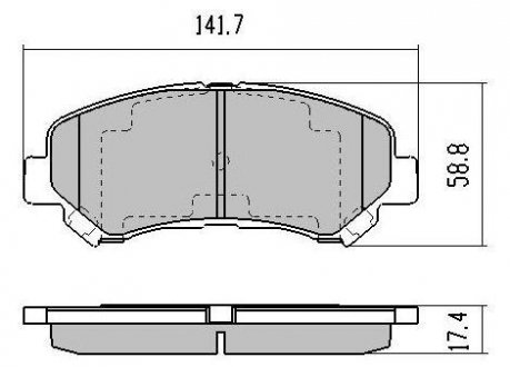 Купить Колодки тормозные передние FBP-1585 Nissan X-Trail, Qashqai, Renault Koleos, Nissan Juke FREMAX fbp1585 (фото1) подбор по VIN коду, цена 1680 грн.