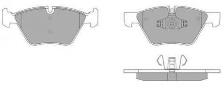 Купити КОЛОДКИ ГАЛЬМІВНІ ПЕРЕДНІ FBP-1638 BMW E90, E91, Jaguar X-type, BMW E92, E93, E81, E82, E88, E87 FREMAX fbp1638 (фото1) підбір по VIN коду, ціна 1800 грн.